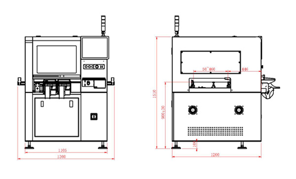全自动贴标机外形尺寸