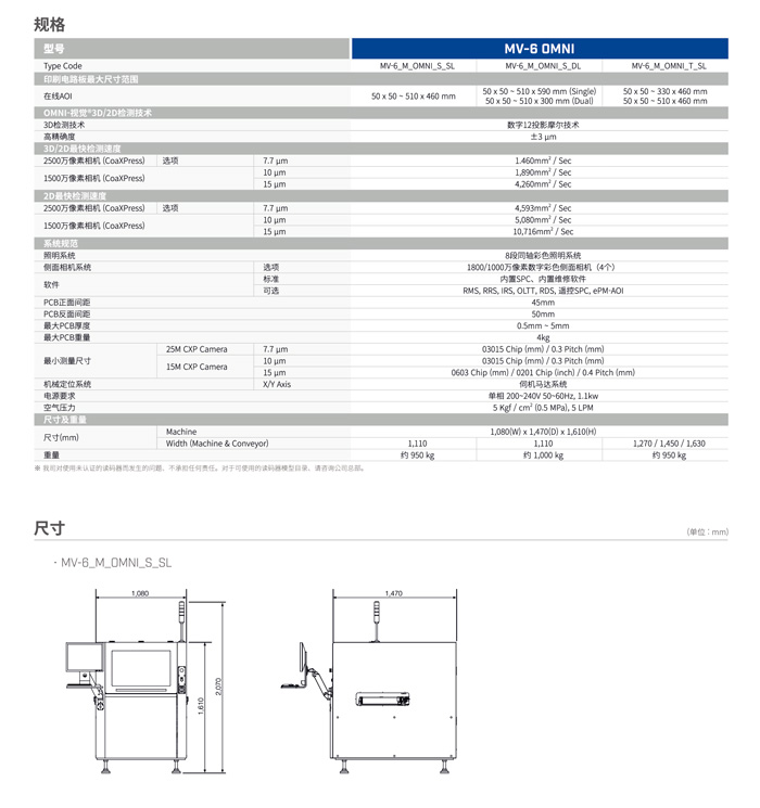美陆自动光学检测仪参数